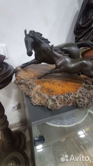 Статуэтка кони бронза