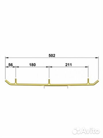 Коньки для лыж снегохода Yamaha 014500-03