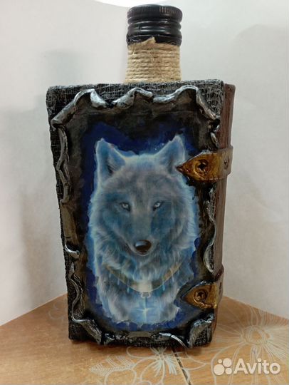 Бутылка декупаж