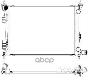 Радиатор охлаждения двигателя hyundai solaris