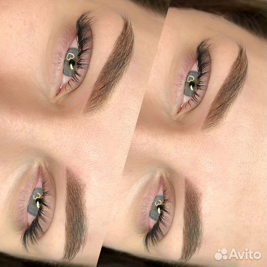 Перманент Пудровые брови