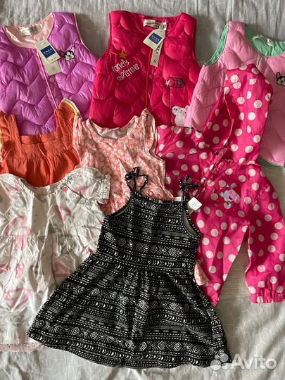 Детская одежда для девочек 86 92 пакетом
