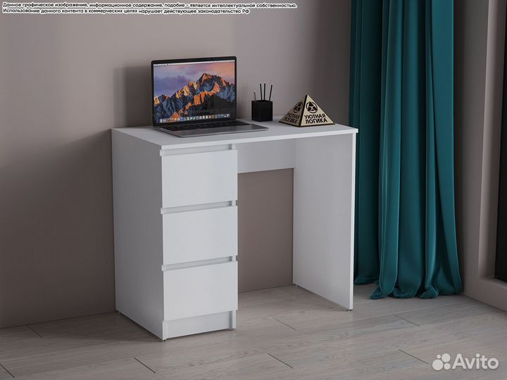 Стол 3 ящика Мс-6. Квазар