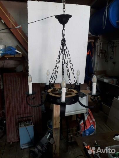 Люстра ретро для коттеджа