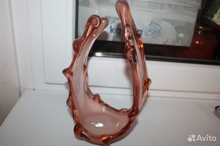 Ваза Всплеск воды Чехословакия