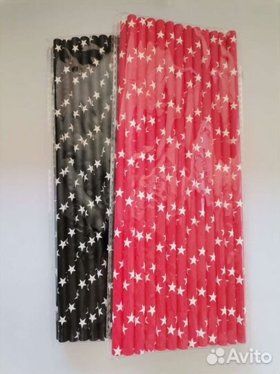 Бумажные трубочки для коктейлей и кейк-попсов