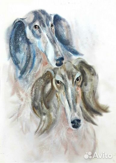 Акварель картины 80х60, оригиналы