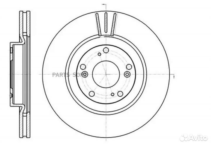 Road house 6129710 Диск торм. Honda CR-V II