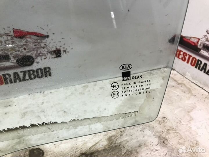 Стекло двери переднее левое Kia Spectra седан S6D