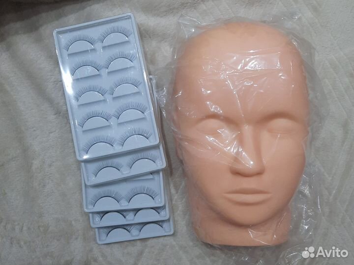 Голова маникен для наращивания ресниц