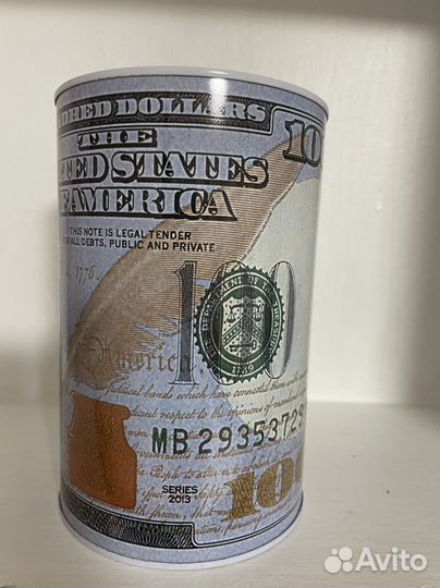 Копилка для денег металлическая
