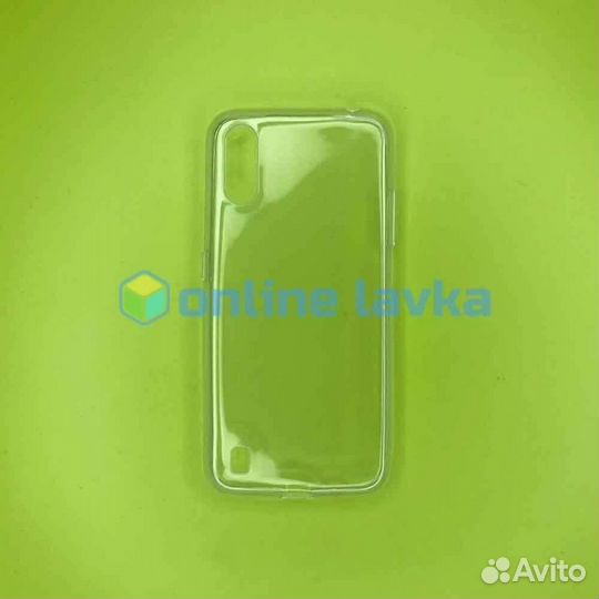 Чехол силикон для Samsung A01 Clear