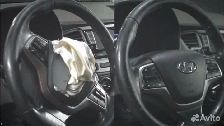 Рулевая подушка безопасности на Hyundai Solaris 2