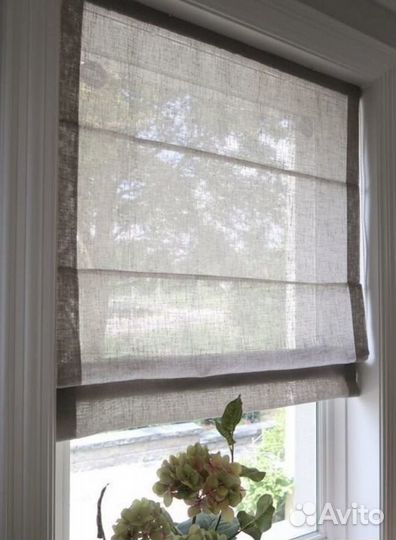 Римская штора на заказ на створку окна