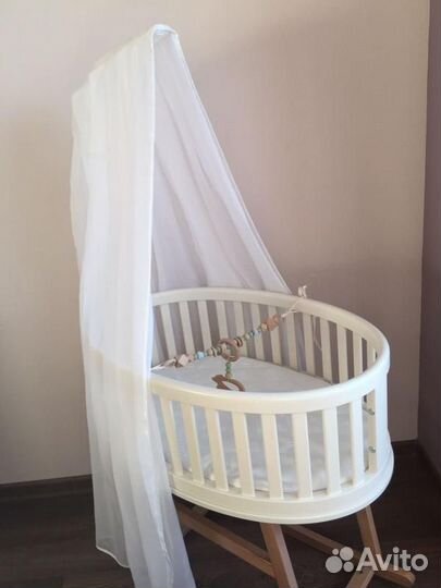 Люлька из бука для новорожденных