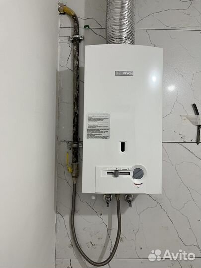 Газовая колонка bosch (с установкой под ключ)