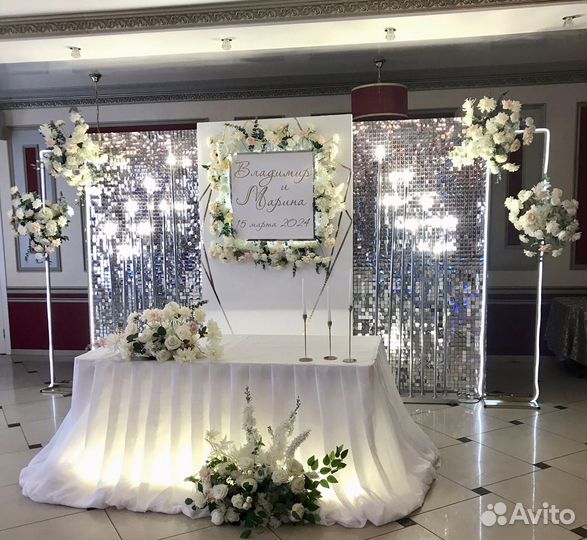 Свадебный декор, украшение свадебного зала