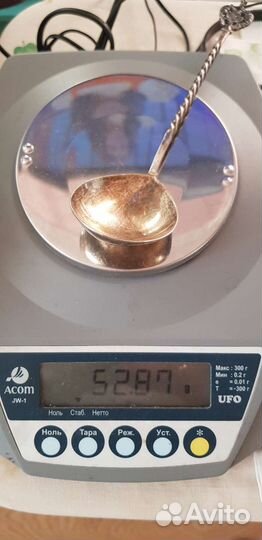 Салатная ложка серебро