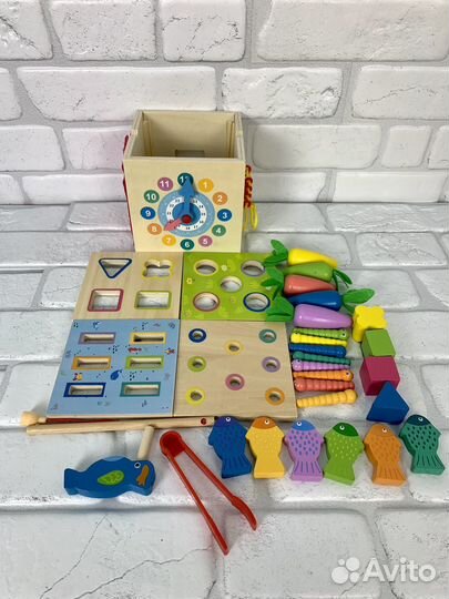 Развивающий Куб 8в1 Монтессори