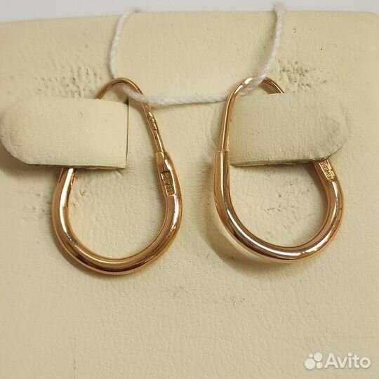 Золотые серьги СССР 583 пробы 2,04