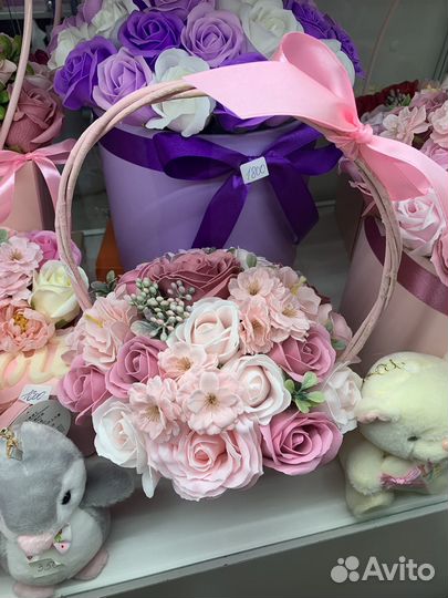 Букет цветы из мыла мыльные розы