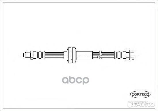 Шланг тормозной 19018134 Corteco