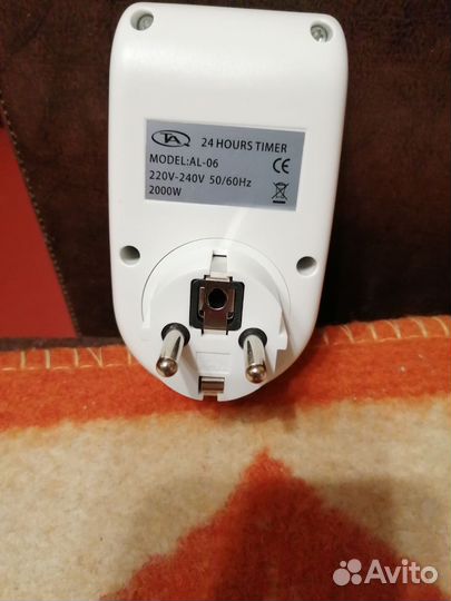 Таймер розетка, Тройник электрический новый