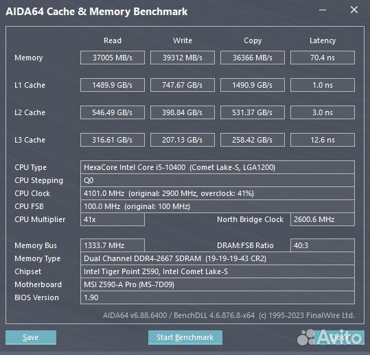 Intel core i5 10400 OEM