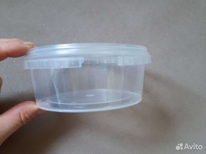 300 мл Контейнер пластиковый круглый