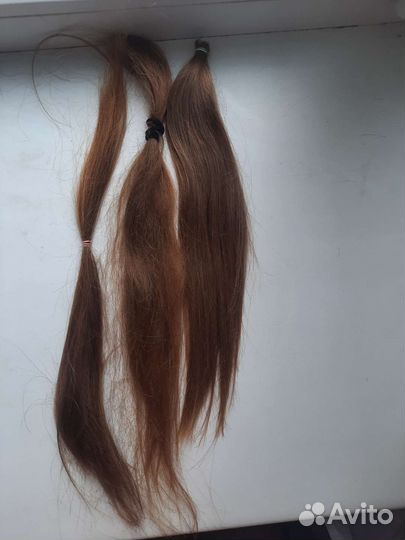 Волосы натуральные срез
