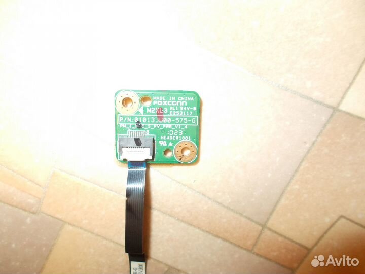 Плата кнопки включения HP G62 01013JU00-575-G