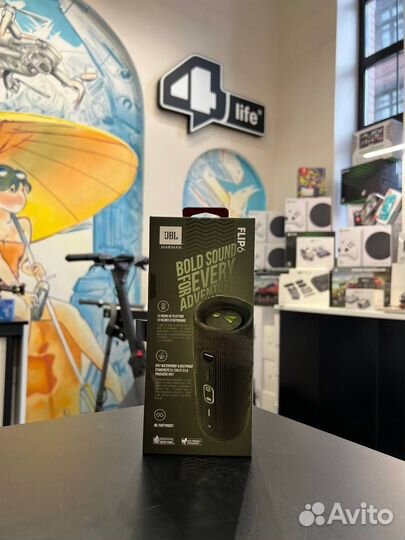 Акустика портативная JBL Flip 6 (зеленый)