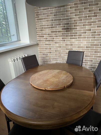 Крутящийся круглый столик Икеа