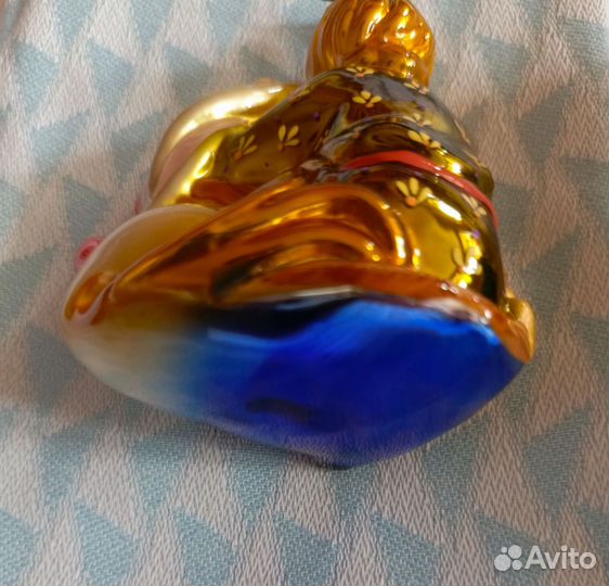 Елочная игрушка Иван с коньком