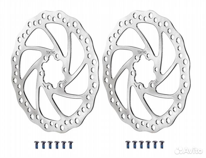 Комплект (2шт) тормозных дисков (роторов) Tektro T