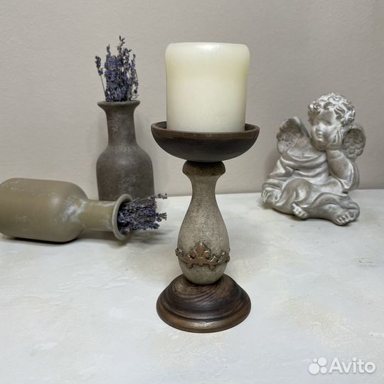 Подсвечник из липы