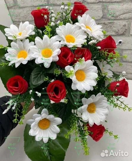 Искусственные цветы розы/ромашки