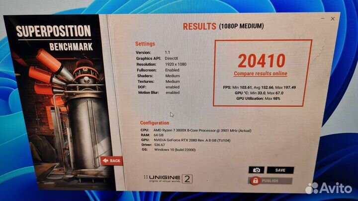 Видеокарта rtx 2080 Palit JetStream