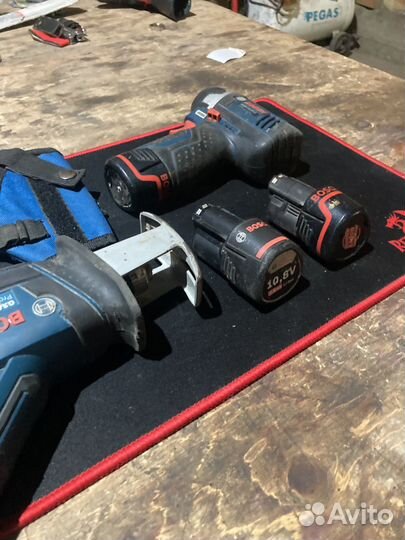 Bosch GSA 10,8V-Li+GDR 10,8-Li набор инструмента