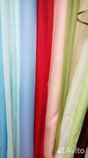 Тюль вуаль, органза для штор