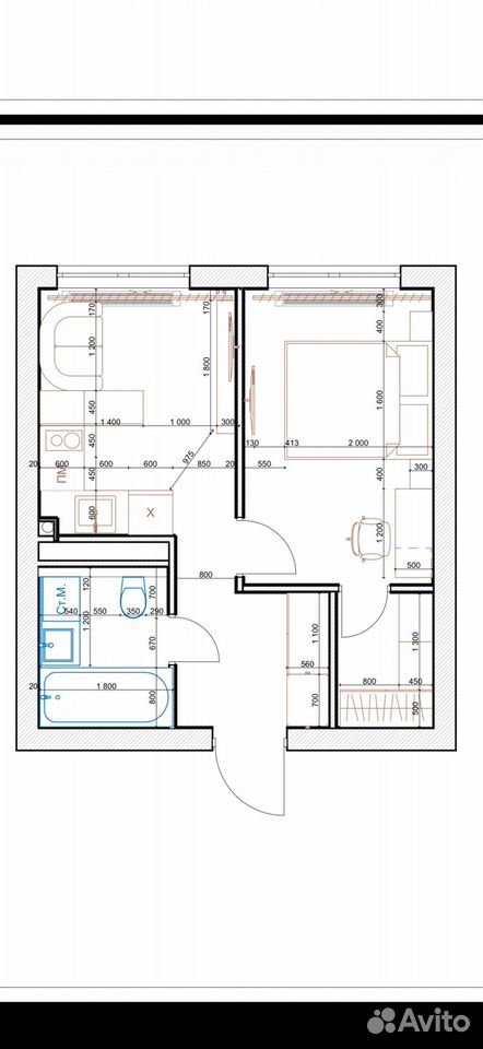 1-комнатная квартира в аренду, Москва, Берёзовая аллея, 19к3 — 99 000 ₽/мес