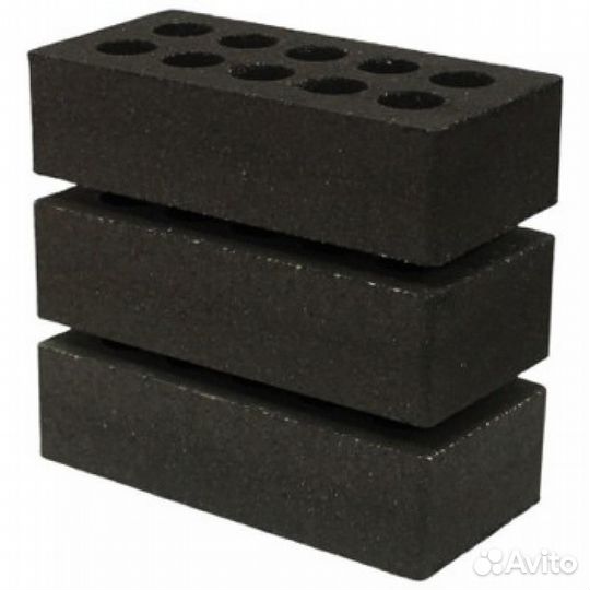 Кирпич облицовочный керамический черный с завода