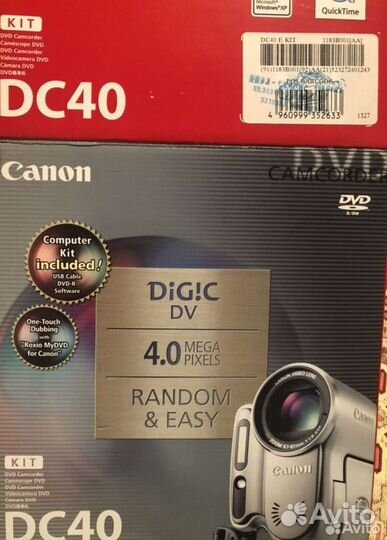 Видеокамера Canon dс40 miniDVD