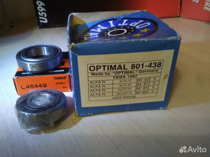 Подшипник ступ Alfa 75, 90, Alfetta, Giulietta