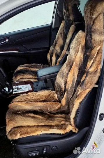 Меховые накидки волк комплект
