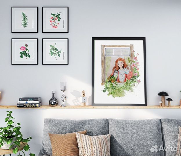 Картина акварель