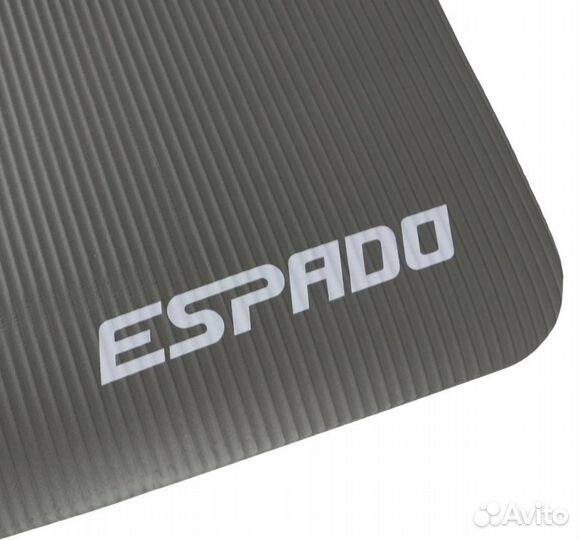 Коврик для йоги espado NBR 183*61*1.0 см, серый