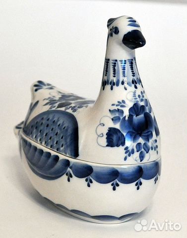 Уточка Гжель. Ручная работа