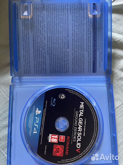 Игра для приставки PS4, metal gear solid 5