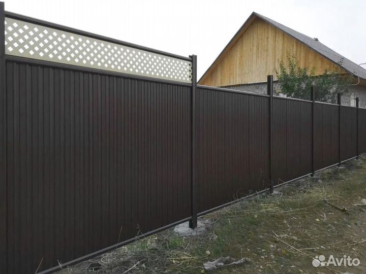 Забор из профнастила